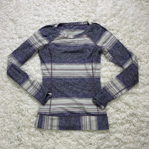 Lululemon Race Your Pace Long Sleeve Osaka Stripe - Picture 1 of 6